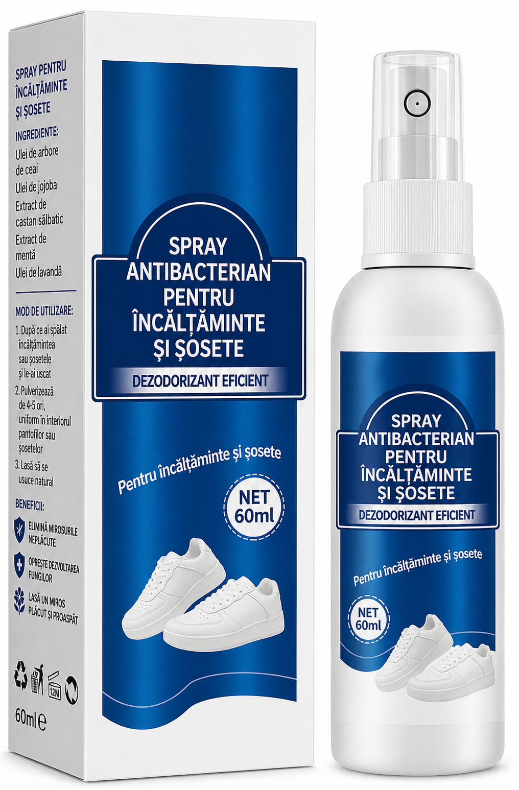 Spray Deodorant pentru Încălțăminte