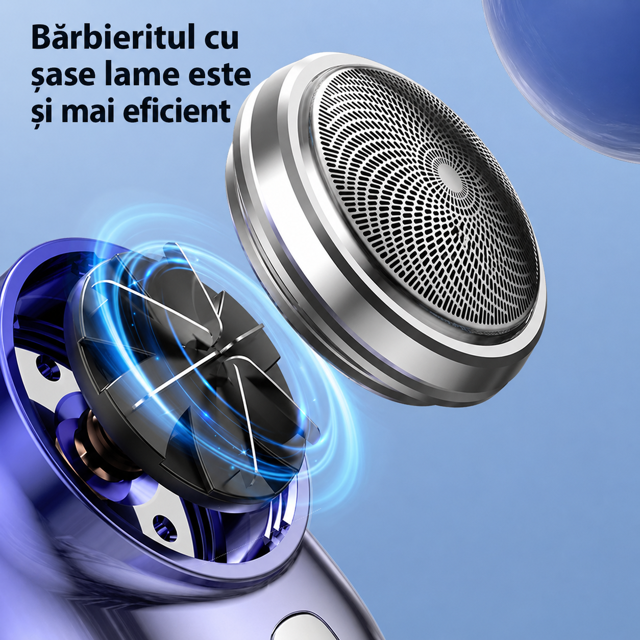 Aparat de ras compact cu încărcare USB
